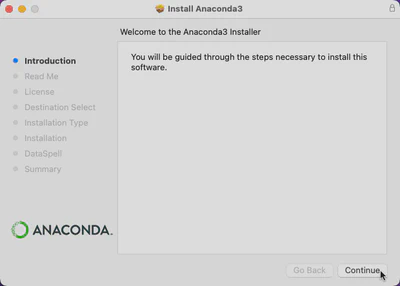 Welcome Anaconda3 Installer.