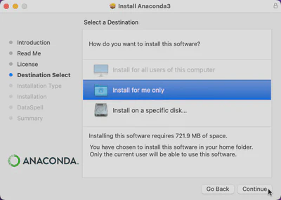 Select the installation type.