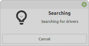 Searching for printer driver.