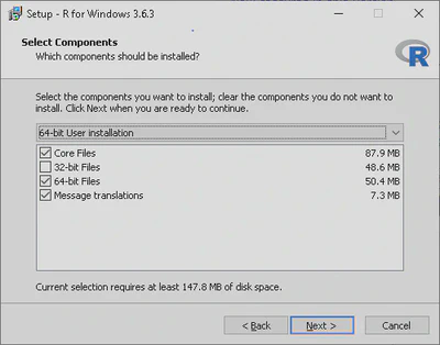 Selection Components to Install