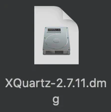 Icon XQuartz Disk Image.