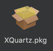Icon XQuartz Installer Package.